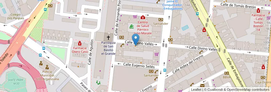 Mapa de ubicacion de go hyang mat en إسبانيا, منطقة مدريد, منطقة مدريد, Área Metropolitana De Madrid Y Corredor Del Henares, مدريد.