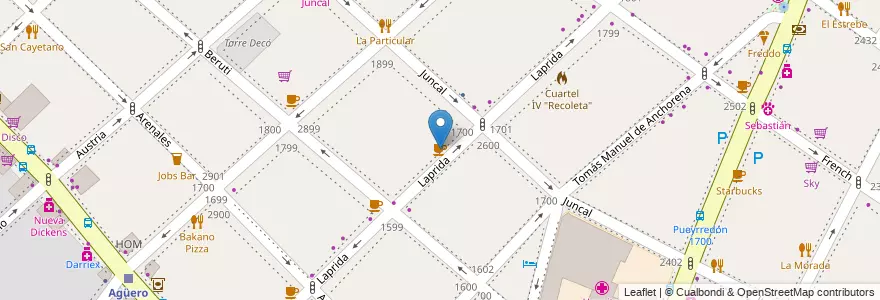 Mapa de ubicacion de Go in!, Recoleta en Argentina, Ciudad Autónoma De Buenos Aires, Comuna 2, Buenos Aires.