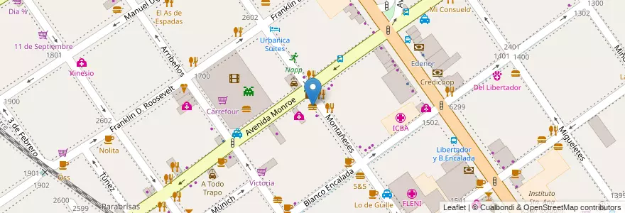 Mapa de ubicacion de Go Mex, Belgrano en アルゼンチン, Ciudad Autónoma De Buenos Aires, ブエノスアイレス, Comuna 13.