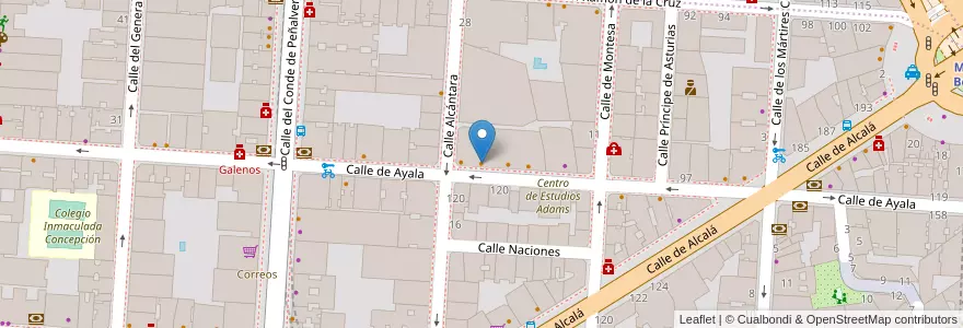 Mapa de ubicacion de Go Sushing en Испания, Мадрид, Мадрид, Área Metropolitana De Madrid Y Corredor Del Henares, Мадрид.