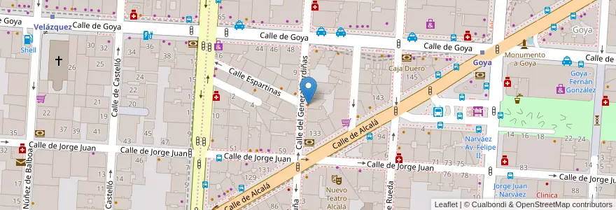 Mapa de ubicacion de Gobu en スペイン, マドリード州, Comunidad De Madrid, Área Metropolitana De Madrid Y Corredor Del Henares, Madrid.