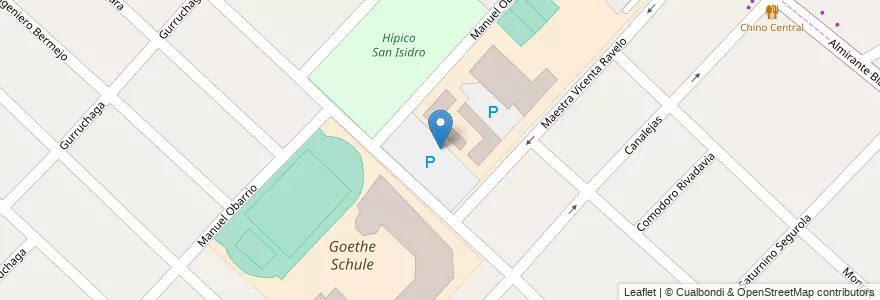 Mapa de ubicacion de Goethe Schule en الأرجنتين, بوينس آيرس, Partido De San Isidro, Boulogne Sur Mer.