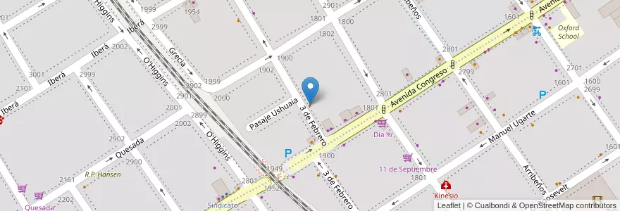Mapa de ubicacion de Goiabada en Arjantin, Ciudad Autónoma De Buenos Aires, Buenos Aires, Comuna 13.
