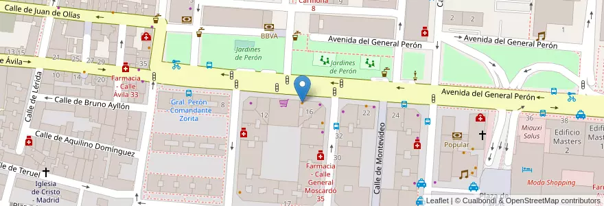 Mapa de ubicacion de Goiko Gril en إسبانيا, منطقة مدريد, منطقة مدريد, Área Metropolitana De Madrid Y Corredor Del Henares, مدريد.