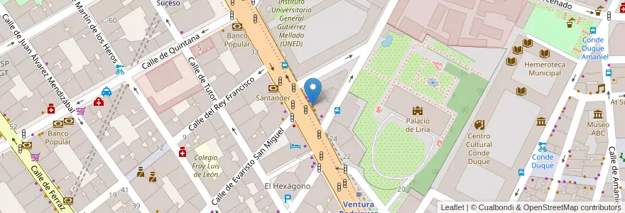Mapa de ubicacion de Goiko Grill en İspanya, Comunidad De Madrid, Comunidad De Madrid, Área Metropolitana De Madrid Y Corredor Del Henares, Madrid.
