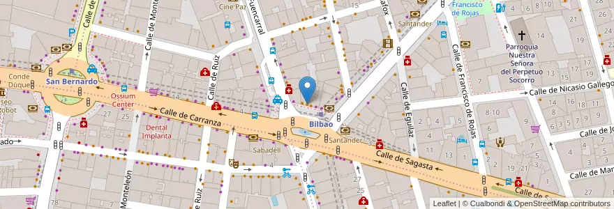 Mapa de ubicacion de GOIKO GRILL en España, Comunidad De Madrid, Comunidad De Madrid, Área Metropolitana De Madrid Y Corredor Del Henares, Madrid.