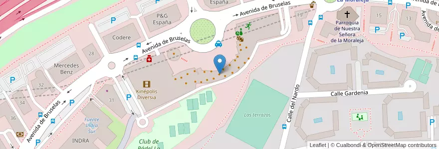 Mapa de ubicacion de Goiko Grill en إسبانيا, منطقة مدريد, منطقة مدريد, Área Metropolitana De Madrid Y Corredor Del Henares, ألكوبينداس.