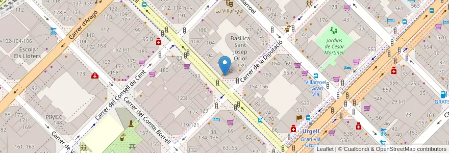 Mapa de ubicacion de Gold Street en Espanha, Catalunha, Barcelona, Barcelonès, Barcelona.