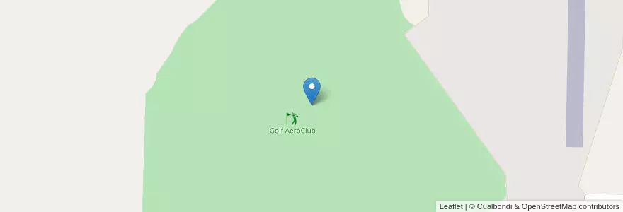 Mapa de ubicacion de Golf AeroClub en Argentine, Province D'Entre Ríos, Departamento Villaguay, Distrito Lucas Al Sud.
