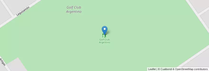 Mapa de ubicacion de Golf Club Argentino en アルゼンチン, ブエノスアイレス州, Partido De José C. Paz.