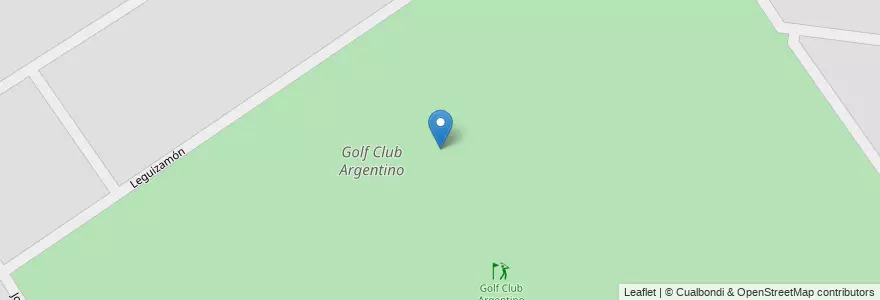 Mapa de ubicacion de Golf Club Argentino en アルゼンチン, ブエノスアイレス州, Partido De José C. Paz.