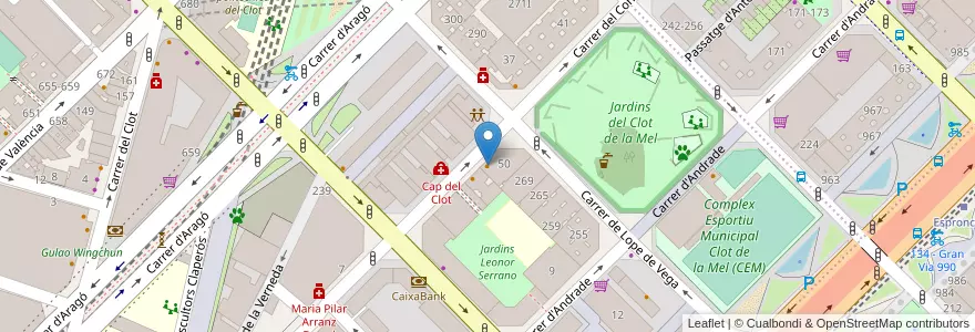 Mapa de ubicacion de Golf Restaurant en Espagne, Catalogne, Barcelone, Barcelonais, Barcelone.