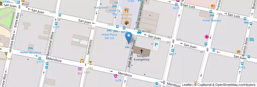 Mapa de ubicacion de Golosinas Royal en Arjantin, Santa Fe, Departamento Rosario, Municipio De Rosario, Rosario.