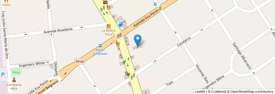 Mapa de ubicacion de Gomeria en Arjantin, Buenos Aires, Partido De Lomas De Zamora, Temperley.
