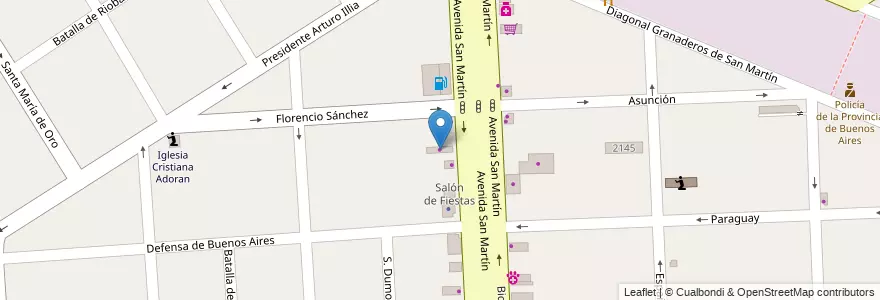 Mapa de ubicacion de Gomería Carlos en Argentinië, Buenos Aires, Partido De Florencio Varela, Florencio Varela.