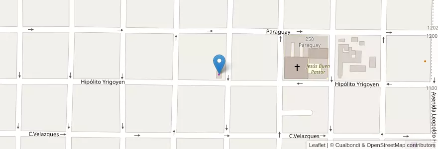 Mapa de ubicacion de Gomeria Kopey en الأرجنتين, إنتري ريوس, Departamento Villaguay, Distrito Lucas Al Sud, Villaguay.