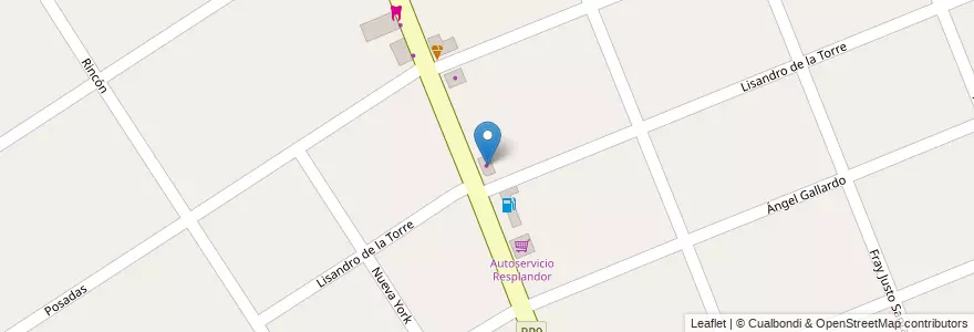 Mapa de ubicacion de Gomería Lubricentro en الأرجنتين, بوينس آيرس, Partido De Tigre, Don Torcuato.