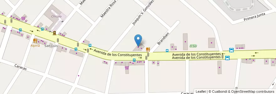 Mapa de ubicacion de Gomeria & Mecanica en Arjantin, Buenos Aires, Partido De Tigre, General Pacheco.