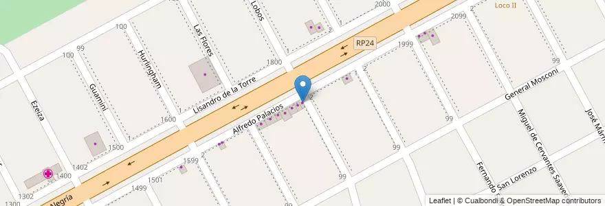 Mapa de ubicacion de Gomeria Navn en Arjantin, Buenos Aires, Partido De Tigre, Troncos Del Talar.