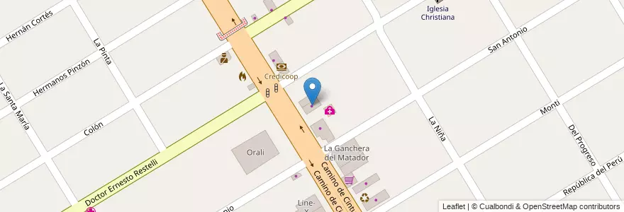 Mapa de ubicacion de Gomeria Omar en 阿根廷, 布宜诺斯艾利斯省, Partido De Esteban Echeverría, 9 De Abril.