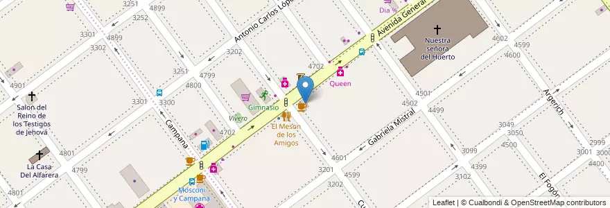 Mapa de ubicacion de Gomeria Rodriguez, Villa Pueyrredon en آرژانتین, Ciudad Autónoma De Buenos Aires, Comuna 12, Buenos Aires, Comuna 11.