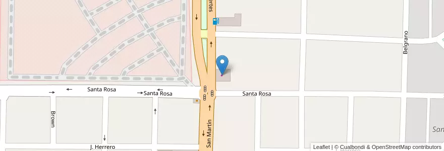 Mapa de ubicacion de Gomeria Villa Elisa en Arjantin, Entre Ríos, Departamento Villaguay, Distrito Lucas Al Sud, Villaguay.