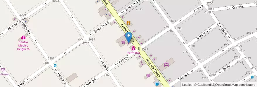 Mapa de ubicacion de Gomerias Jose, Villa del Parque en アルゼンチン, Ciudad Autónoma De Buenos Aires, ブエノスアイレス, Comuna 11.