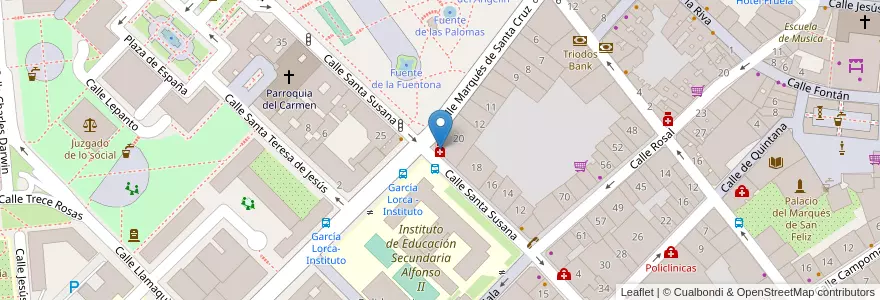Mapa de ubicacion de Gómez llaneza en اسپانیا, آستوریاس, آستوریاس, Oviedo.