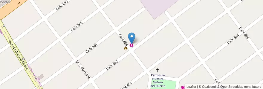 Mapa de ubicacion de Gonzalez en Argentinien, Provinz Buenos Aires, Partido De Quilmes, San Francisco Solano.