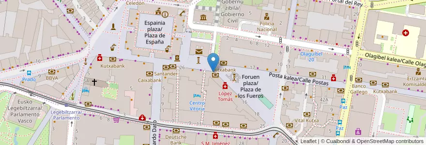 Mapa de ubicacion de Gonzalo Bilbao en 西班牙, 巴斯克, Araba/Álava, Gasteizko Kuadrilla/Cuadrilla De Vitoria, Vitoria-Gasteiz.