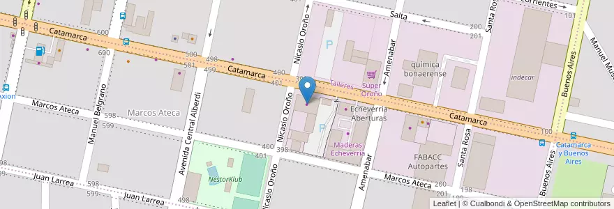 Mapa de ubicacion de GoodYear en Arjantin, Santa Fe, Departamento San Lorenzo, Municipio De Roldán, Roldán.