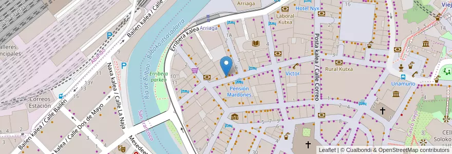 Mapa de ubicacion de Gorbea Restaurante en 스페인, Euskadi, Bizkaia, Bilboaldea, 빌바오.