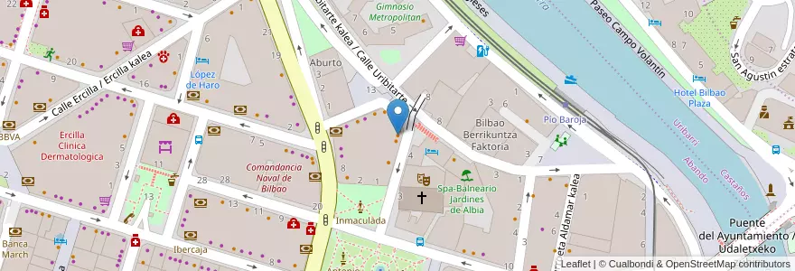 Mapa de ubicacion de Gosari en Spanien, Autonome Gemeinschaft Baskenland, Bizkaia, Bilboaldea, Bilbao.