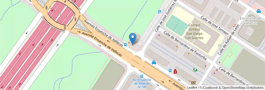Mapa de ubicacion de Go!Sushing en スペイン, マドリード州, Comunidad De Madrid, Área Metropolitana De Madrid Y Corredor Del Henares, Madrid.