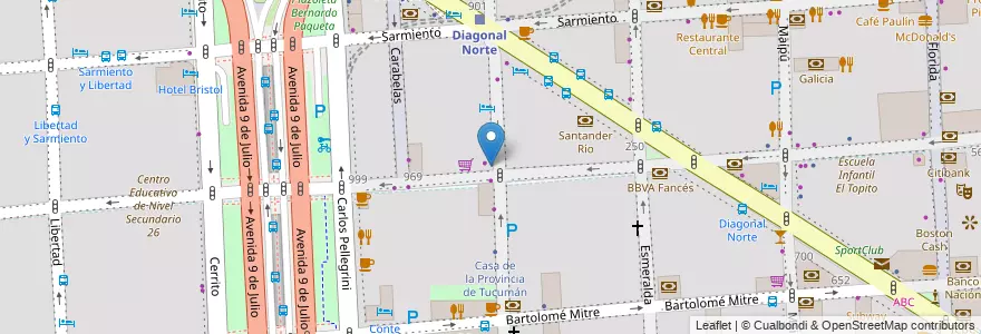 Mapa de ubicacion de Gourmet Empanadas, San Nicolas en الأرجنتين, Ciudad Autónoma De Buenos Aires, Comuna 1, Buenos Aires.