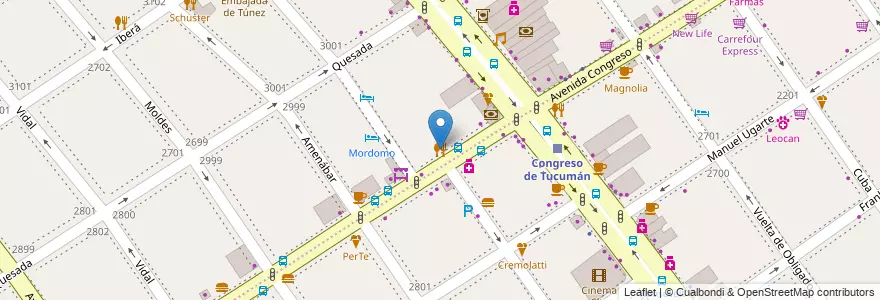 Mapa de ubicacion de Gourmet House, Nuñez en Аргентина, Буэнос-Айрес, Буэнос-Айрес, Comuna 13.