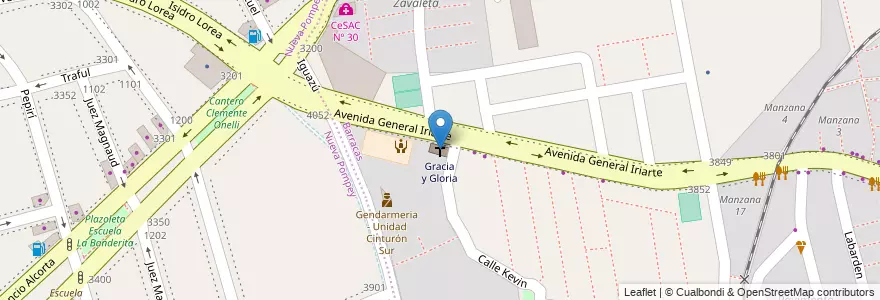 Mapa de ubicacion de Gracia y Gloria, Barracas en Argentina, Autonomous City Of Buenos Aires, Comuna 4, Autonomous City Of Buenos Aires.