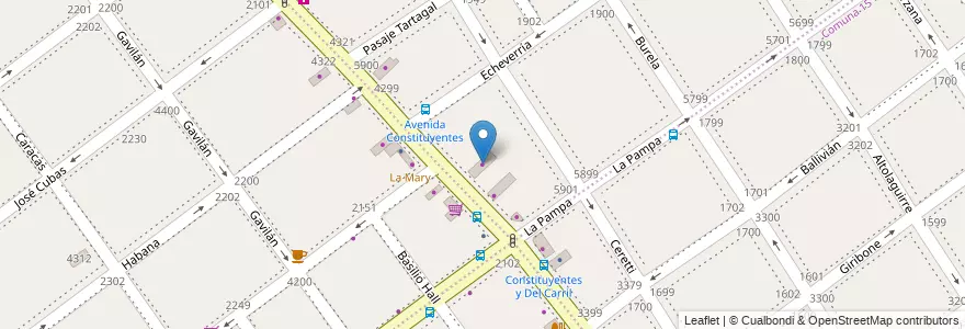 Mapa de ubicacion de Grafica & Carteles, Villa Urquiza en Аргентина, Буэнос-Айрес, Comuna 12, Буэнос-Айрес.