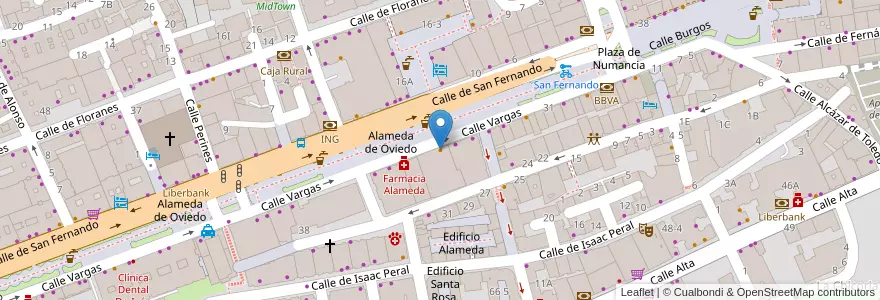 Mapa de ubicacion de Gran Muralla en Испания, Кантабрия, Кантабрия, Santander, Santander.
