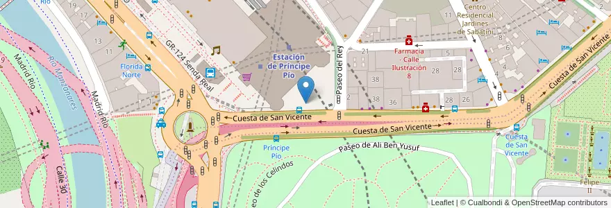 Mapa de ubicacion de Gran Teatro Bankia en Spain, Community Of Madrid, Community Of Madrid, Área Metropolitana De Madrid Y Corredor Del Henares, Madrid.