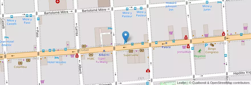 Mapa de ubicacion de Grand View Parking en آرژانتین, Ciudad Autónoma De Buenos Aires, Comuna 3, Buenos Aires.