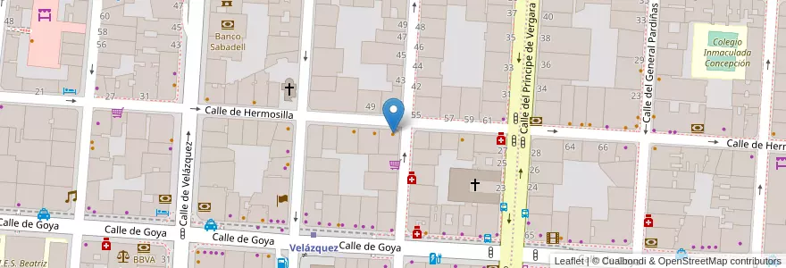 Mapa de ubicacion de Granier en Испания, Мадрид, Мадрид, Área Metropolitana De Madrid Y Corredor Del Henares, Мадрид.