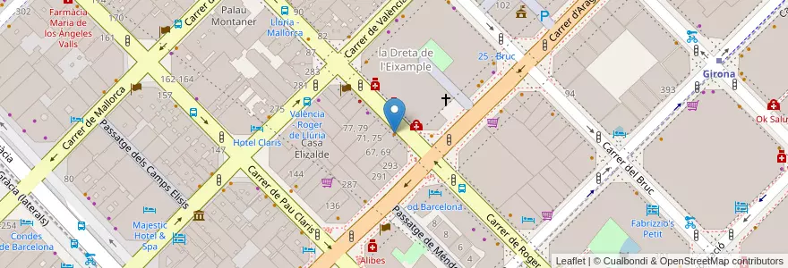 Mapa de ubicacion de Granja Brussel·les en Sepanyol, Catalunya, Barcelona, Barcelonès, Barcelona.