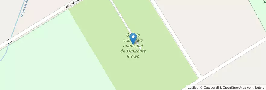 Mapa de ubicacion de Granja educativa municipal de Almirante Brown en アルゼンチン, ブエノスアイレス州, Partido De Almirante Brown, Ministro Rivadavia.