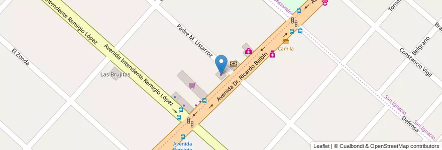 Mapa de ubicacion de Granja Lali en Argentina, Buenos Aires, Partido De San Miguel, Santa María.