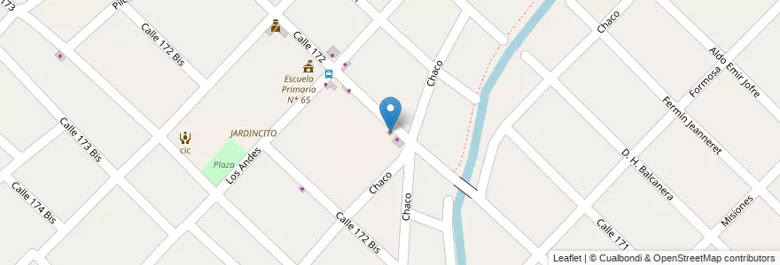 Mapa de ubicacion de Granja Romina en Arjantin, Buenos Aires, Partido De Quilmes, Bernal.