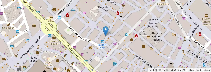 Mapa de ubicacion de Grasshopper en スペイン, カタルーニャ州, Barcelona, バルサルネス, Barcelona.