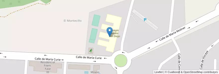 Mapa de ubicacion de Gredos San Diego Las Rozas en 스페인, Comunidad De Madrid, Comunidad De Madrid, Área Metropolitana De Madrid Y Corredor Del Henares, Las Rozas De Madrid.