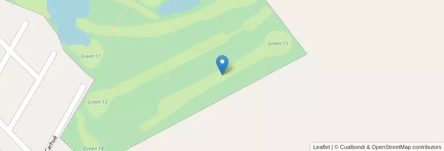 Mapa de ubicacion de Green 15 en アルゼンチン, チリ, ネウケン州, Departamento Confluencia, Municipio De Neuquén, Neuquén.