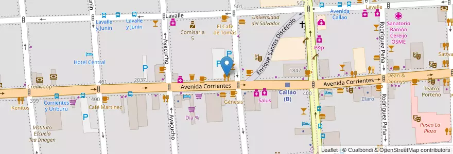 Mapa de ubicacion de Green Life, Balvanera en Аргентина, Буэнос-Айрес, Comuna 3, Буэнос-Айрес.